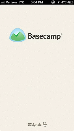 Basecamp - Official App  启动页