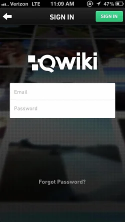 Qwiki for iPhone  登录