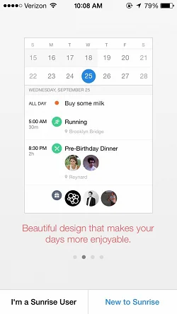 Sunrise Calendar – For Google Calendar and iCloud  特性介绍
