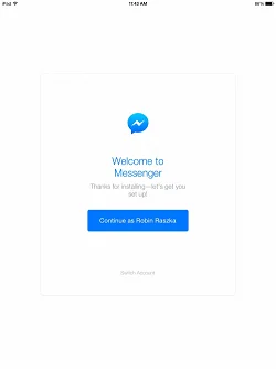 Facebook Messenger  登录