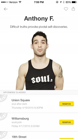 SoulCycle  个人账号