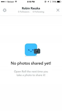 Roll - Camera roll sharing  空状态