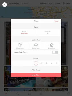 Airbnb  筛选和排序