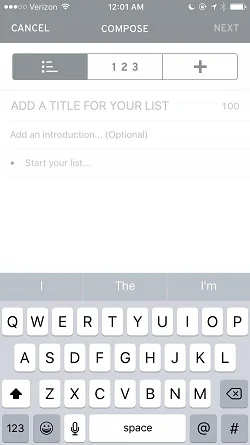 The List App - Create and Share Lists About Anything and Everything  新建
