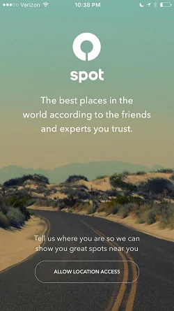 Spot — the best places according to experts and friends  请求许可