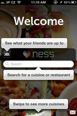 Ness - Restaurant Recommendations  通知Snackbar广告条