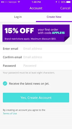Jet - The Smartest Way to Shop & Save Online Find the Lowest Prices Discounts & Deals  注册