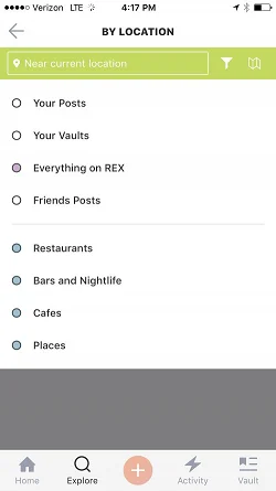 REX - Favorite things from your favorite people.  筛选和排序