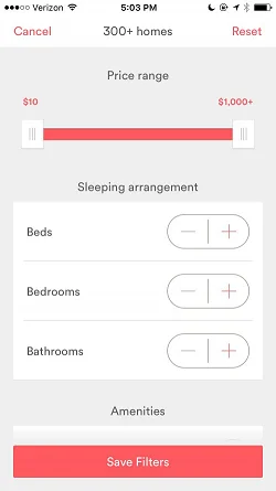 Airbnb  搜索筛选和排序