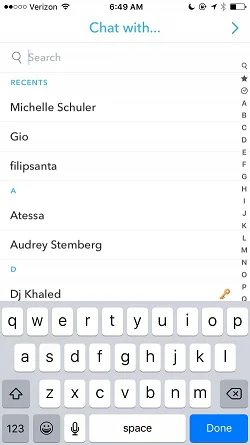 Snapchat  邀请和添加好友