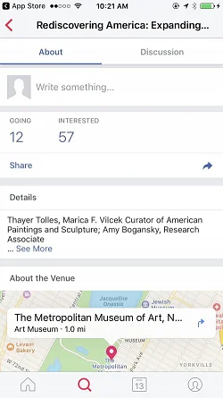 Events from Facebook - Find things to do near you  活动地图详情