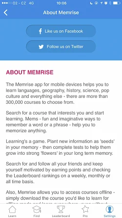 Memrise: learn languages  