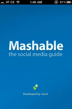 Mashable!  启动页