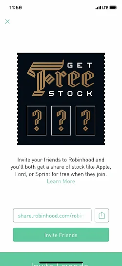 Robinhood - $0 Commission Stock Trading  邀请和添加好友