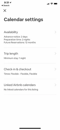 Airbnb  日历日期和时间设置