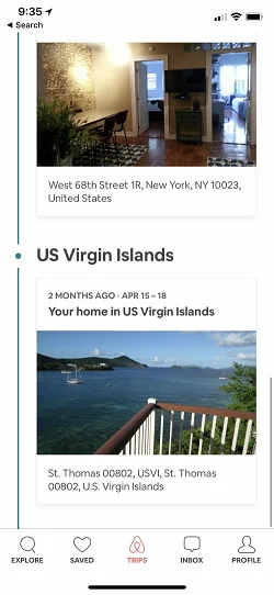 Airbnb  列表