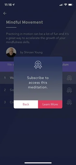 Brightmind: Guided Meditation  浮层