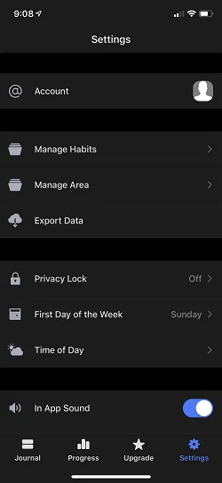 Habitify: Habit Tracker  设置