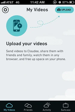 Cloudee - private video sharing  提示