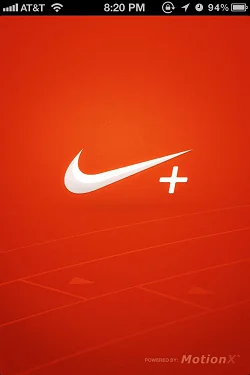 Nike+ Running  启动页