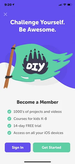 DIY.org – Creative Challenges  启动页注册