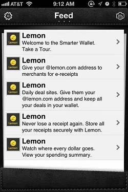Lemon Wallet  列表
