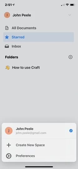 Craft - Docs and Notes Editor  新建浮层