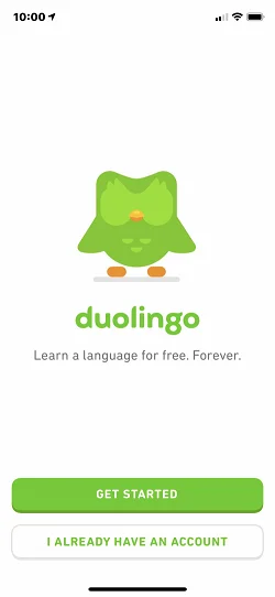Duolingo - Language Lessons  启动页